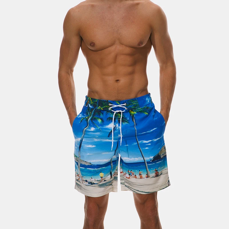 

Summer Beach Shorts Men Sports Leisure Pants Men Swimwear Sunga Masculina Men'S Swimming Trunks Pool Men Swimsuit