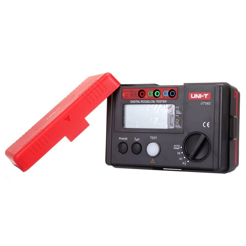 UNI T UT582 цифровой RCD (ELCB) тестер авто рампы утечки выключатель счетчик с