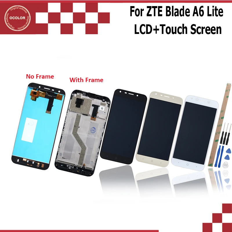 Цветной для ZTE Blade A6 Lite ЖК дисплей и сенсорный экран с рамкой 5 2 &quotаксессуары