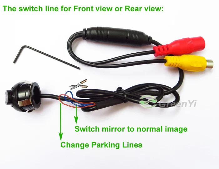 Бесплатная доставка Мини Водонепроницаемая Автомобильная камера заднего вида CCD