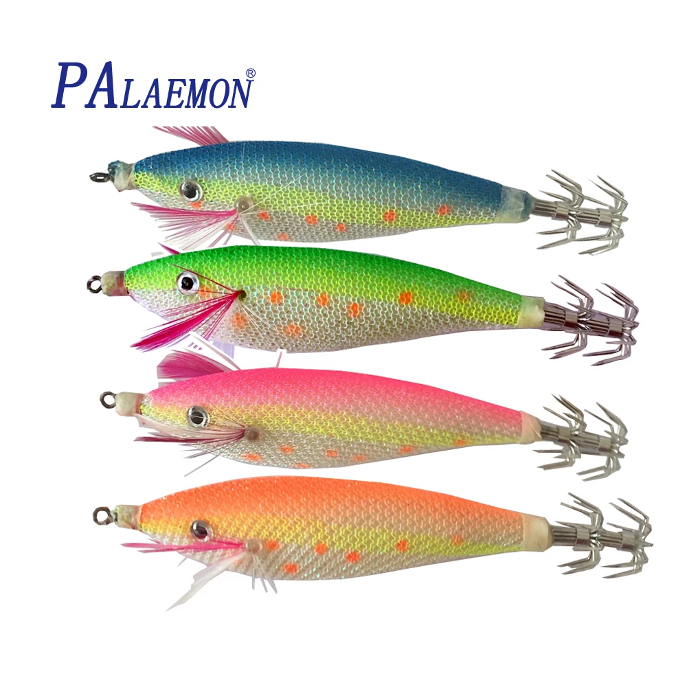 Приманка для рыбалки PALAEMON 4 шт./лот 14 г 110 мм 2 5 # светящиеся древесные креветки