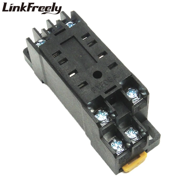 PYF08A Φ 2NO + 2NC 8 контактное реле монтажное базовое держатель розетки для USB HH52P