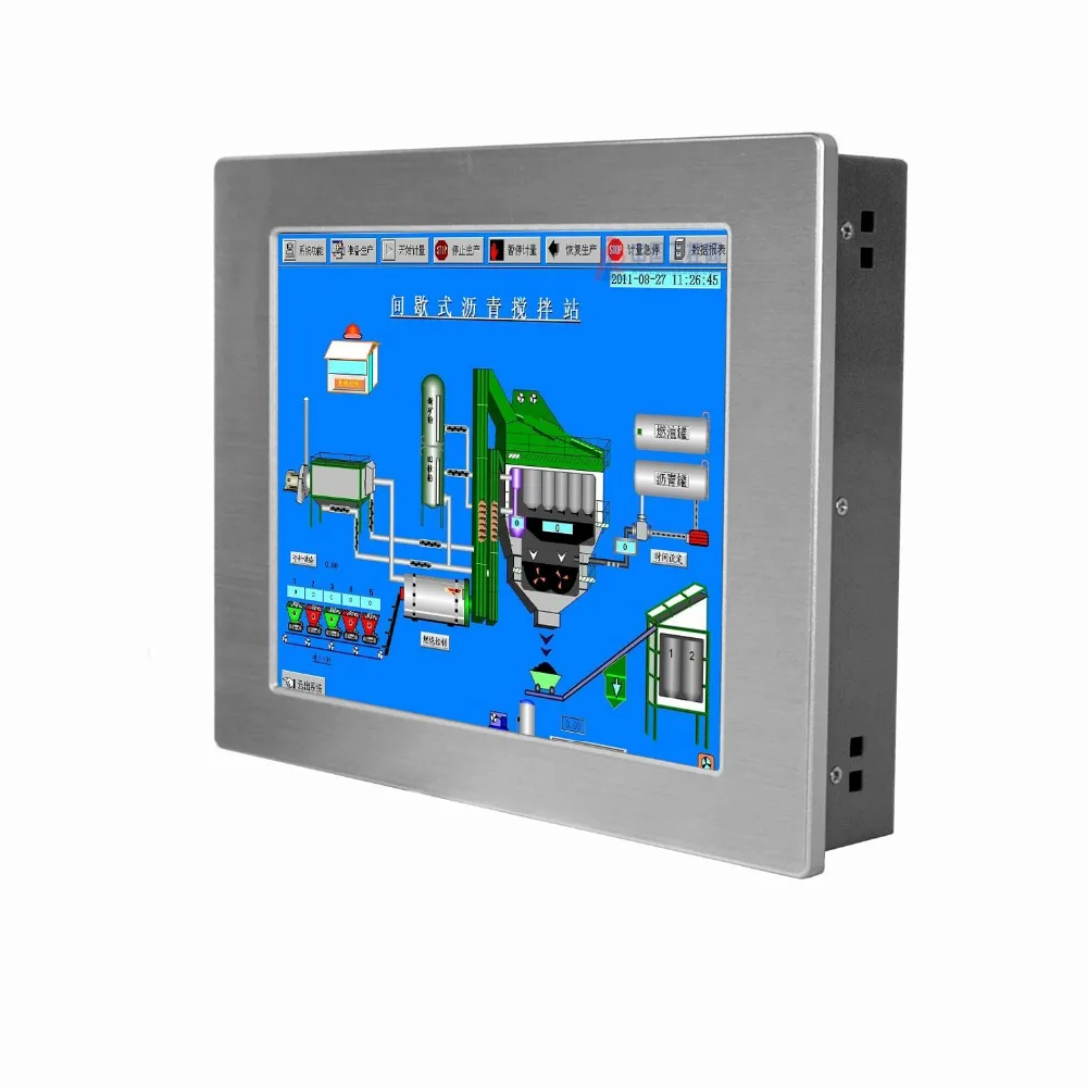 

12.1 Inch Fanless All in one pc 4Gb ram 64GB rom 2*lan 3*USB touch screen industrial panel pc for teaching IP65 Waterproof