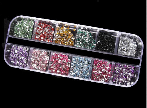 Hot Selling Nail Art Rhinestones Designs 3d DIY Jewelry 2mm Glitter Round Adhesive For Nails Tool Wholesale | Красота и здоровье