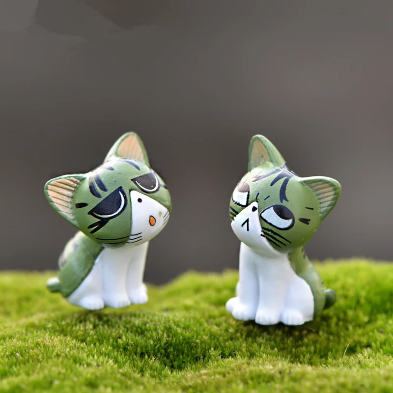 (8 шт./лот) миниатюрные игрушки с сыром котом милые модели детские 2 3 см ПВХ