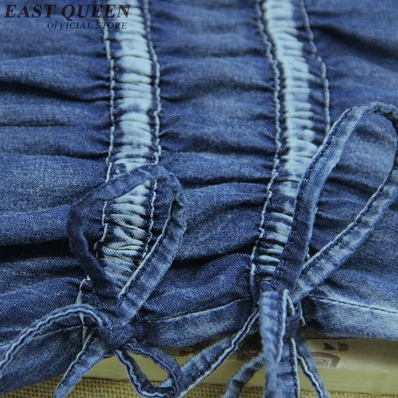 Женское джинсовое платье в стиле ретро винтажное из денима 50 60 х годов KK1109 2018|2016