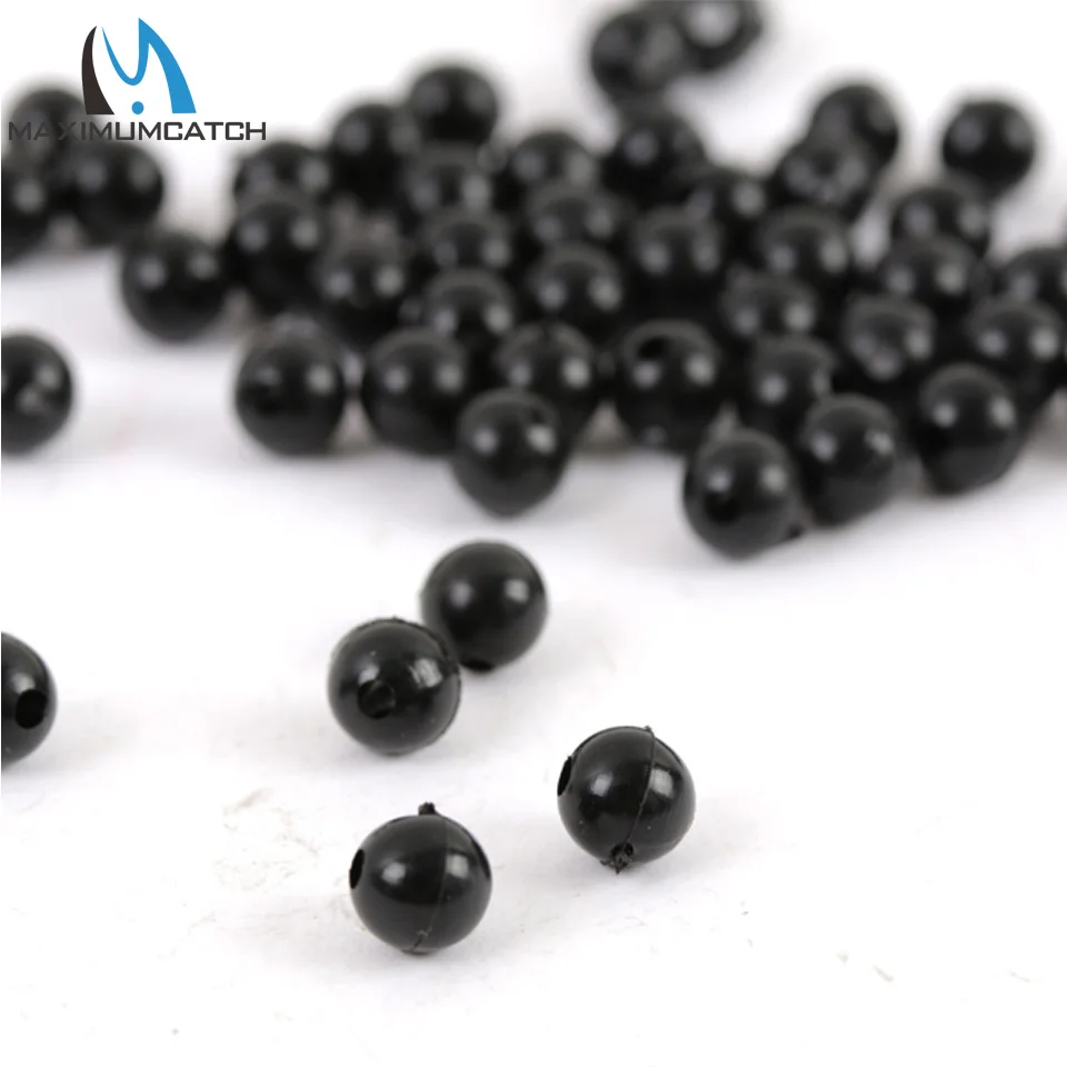 Maximumcatch 25pc/lot 5.2mm Soft Carp Fishing Beads Black Round Floating Rig Accessories | Спорт и развлечения
