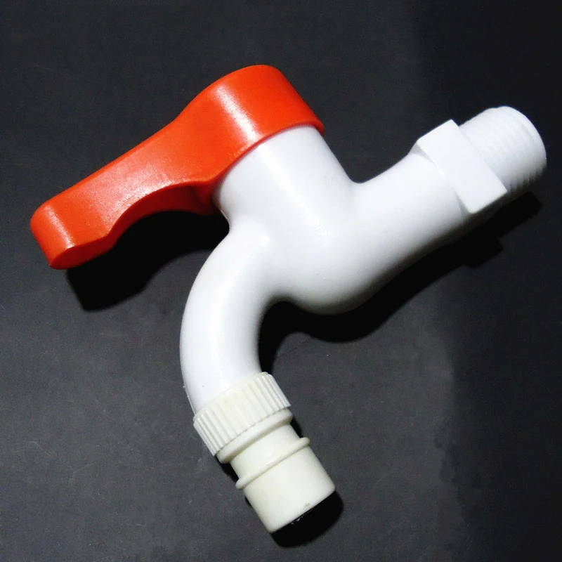 Пластиковый Смеситель ПВХ прочный одиночный холодный тип 4 дюйма G1/2 для дома