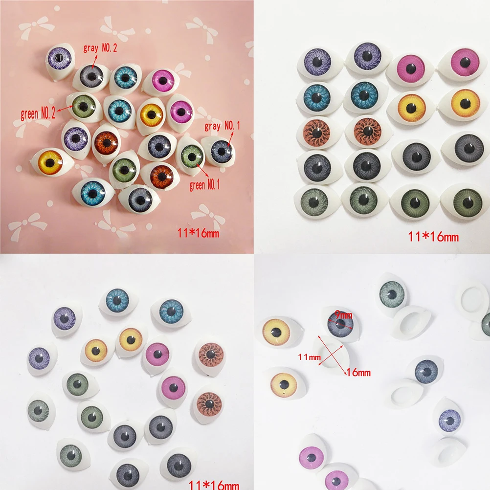18 звёзд Овальные Полые кукольные глаза Глазные яблоки игрушки хобби милые для