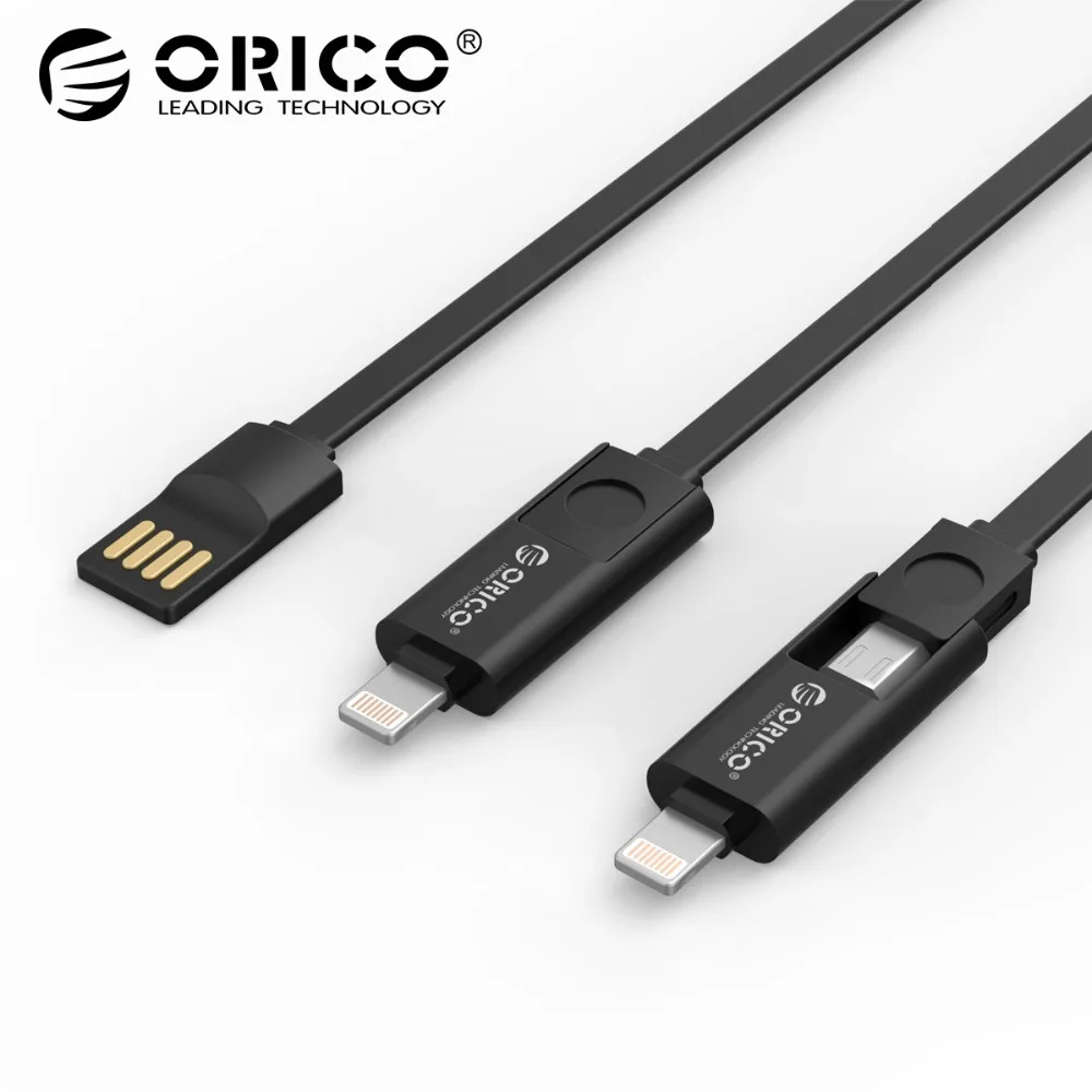 ORICO освещение Micro USB кабель 2 в 1 для зарядки и передачи данных iPhone 6 6S 7 Xiaomi samsung htc LG