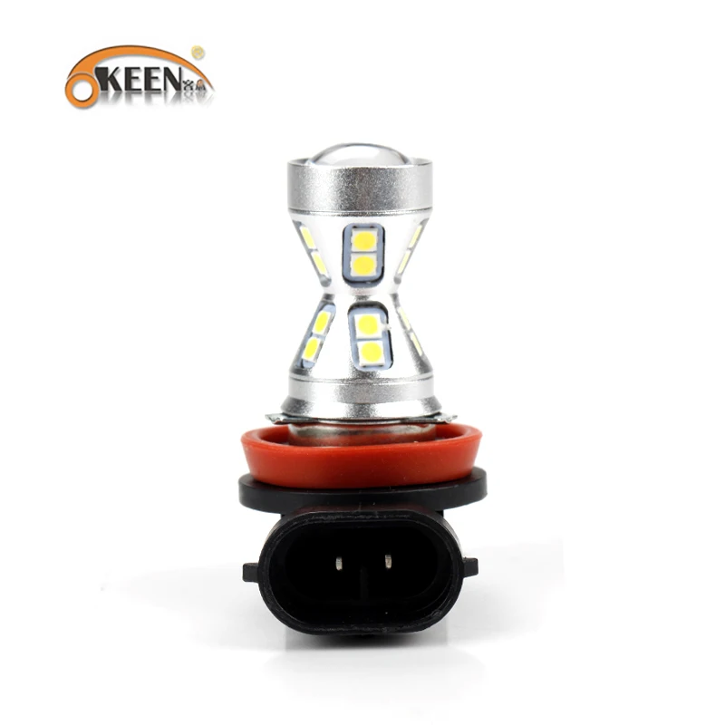 Светодиодный налобный фонарь OKEEN 2 шт. 3030 чип 26SMD H4 светодиодный H8 H11 H9 9006 9005 6000K