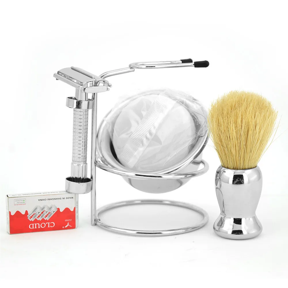 Безопасная бритва с двойными краями набор ручных бритв подставка для бритвы