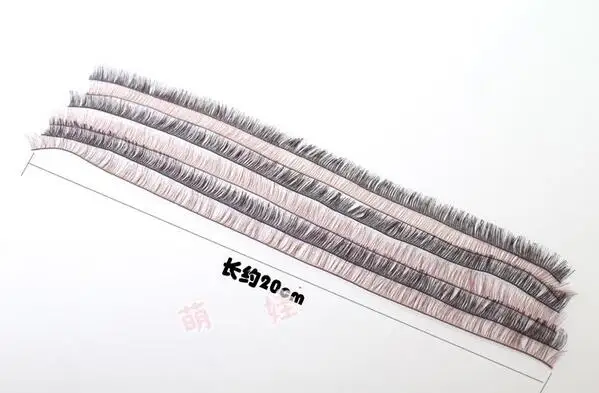 5 шт./лот 8 мм ширина* 20 см длина Ресницы для 1/3 1/4 BJD кукла или Кукла реборн аксессуар