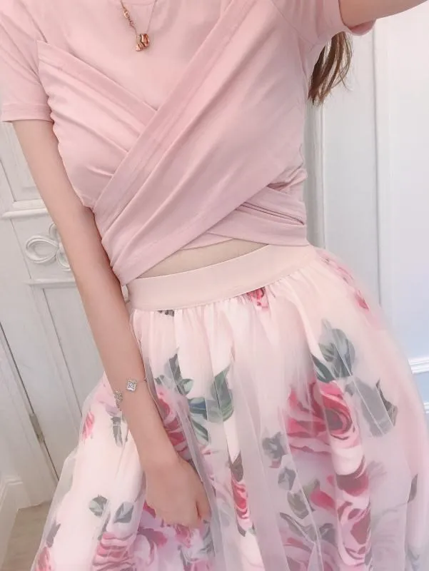 Женский комплект из 2 предметов элегантный подиумный Асимметричный укороченный