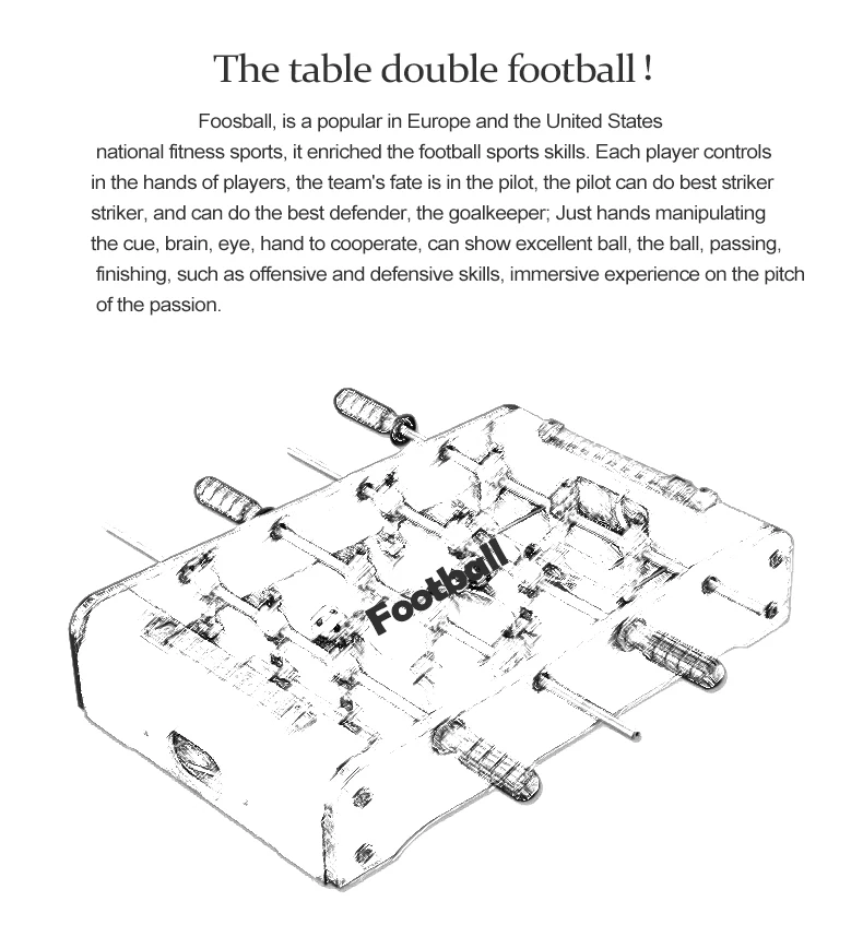 Настольный Футбол Настольные игры Foosball набор Футбол Бар развлечения дети дома родитель игрушка подарок игра 50*25*15,5 см