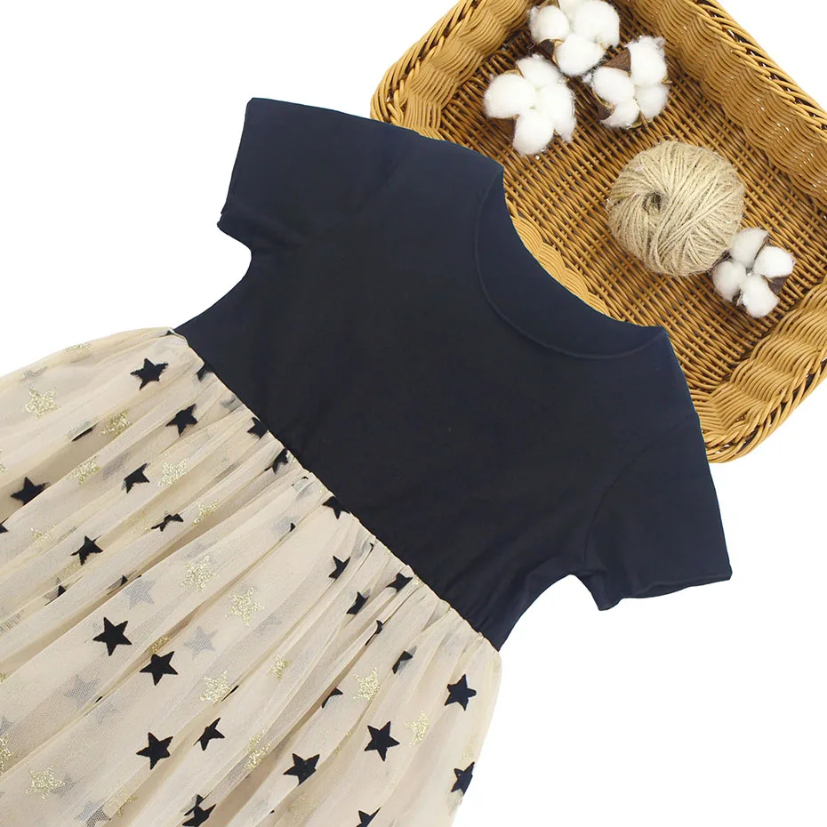 Kids Summer Dresses For Girls Dot Pattern Mesh Dress Girl Cute Style Children Party Teenage Clothes 6 8 10 12 |
