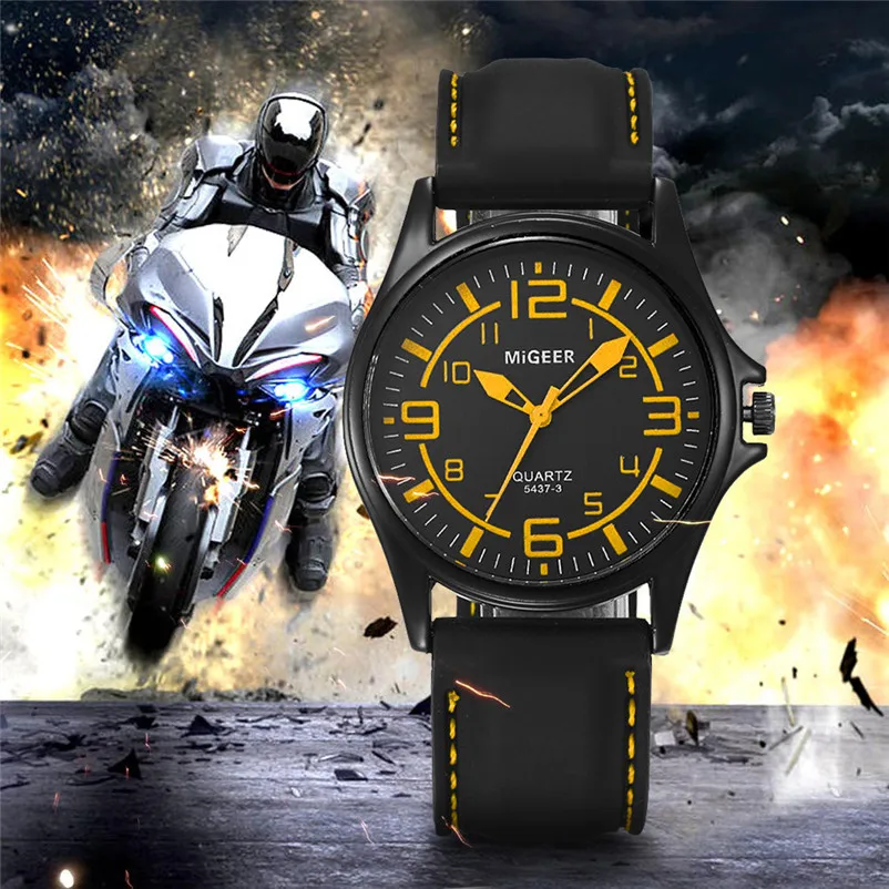 2019 Роскошные Брендовые мужские модные силиконовые ремешок Спортивные крутые