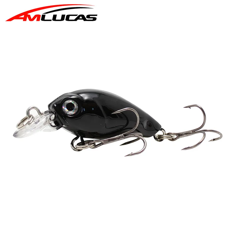Amlucas Крэнкбейт мини 4 5 см 1g пухлые Спиннер Topwater приманка искусственная жесткая