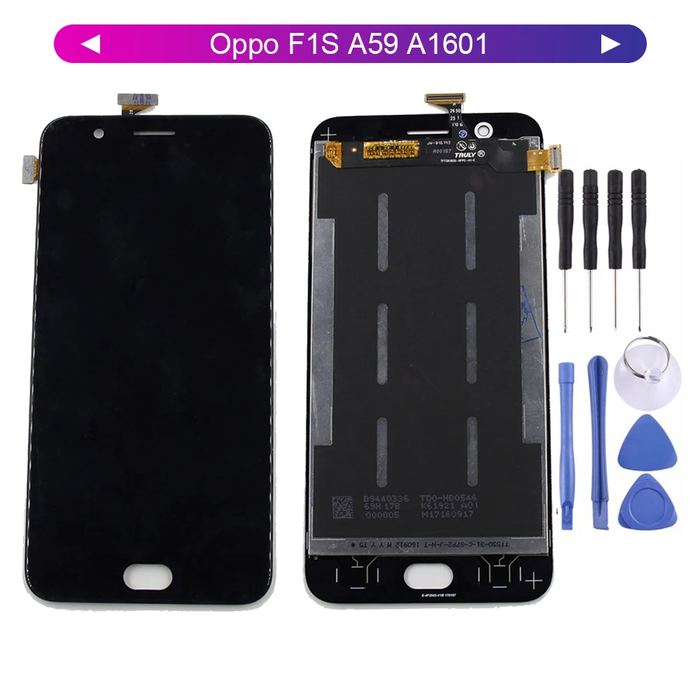 Для Oppo F1S A59 A1601 ЖК дисплей дигитайзер экран сенсорная панель стекло в сборе с