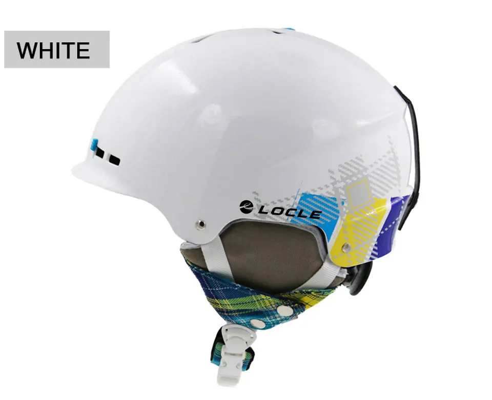LOCLE Half-covered Skiing Helmet CE Certification Ski Helmet 8 Air Vents Snow Skiing Skateboard Snowboard Helmet 56-63cm