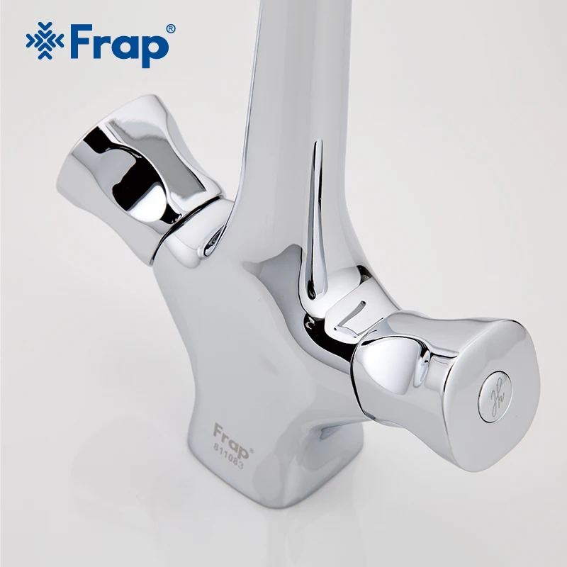 Смеситель для кухни Frap G4030 смеситель холодной и горячей воды с двумя ручками семь