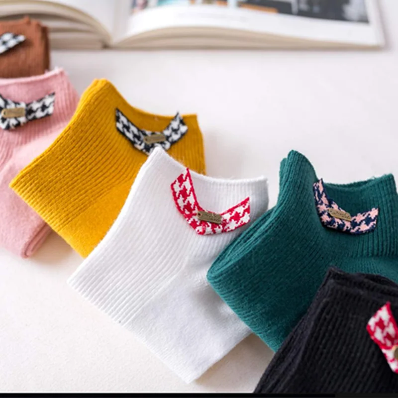 Женские хлопковые носки в полоску летние короткие тапочки Повседневная Мягкая