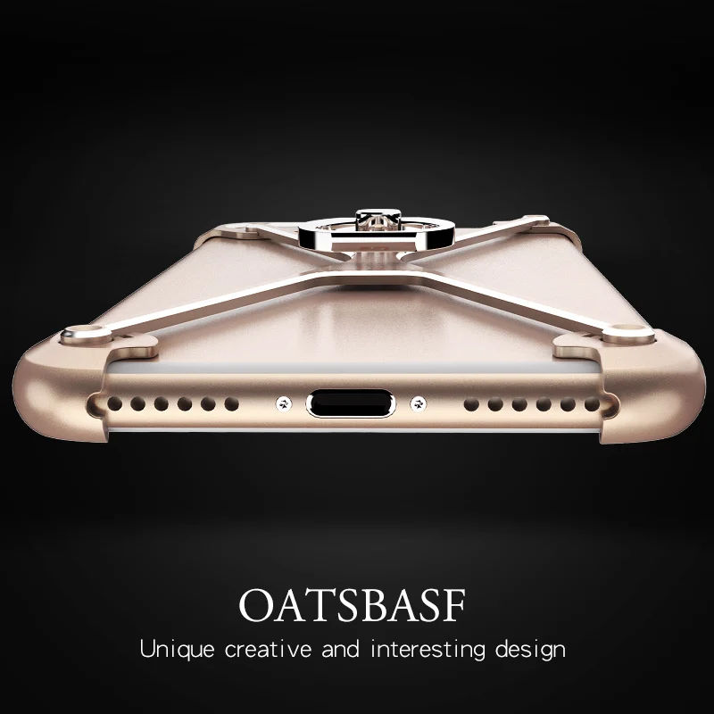 Металлический Чехол Oatsbasf X для iPhone 7 индивидуальный чехол Plus металлический бампер