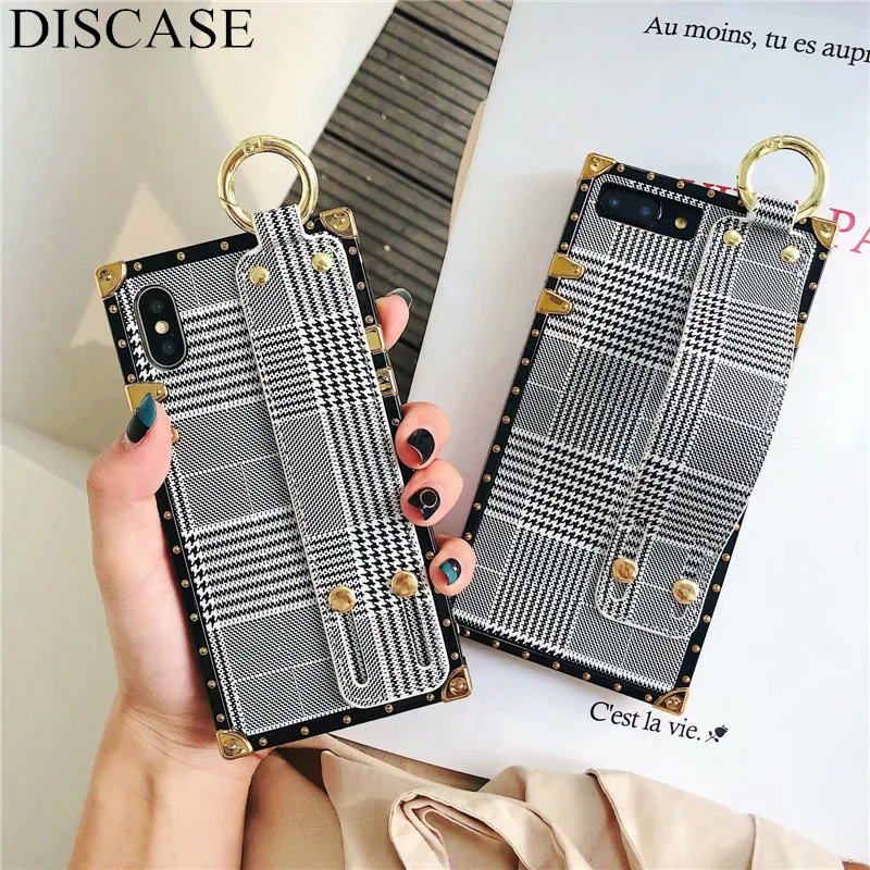 DISCASE модный квадратный мягкий чехол для телефона iphone XR XS MAX X 8 7 6 6s plus роскошный