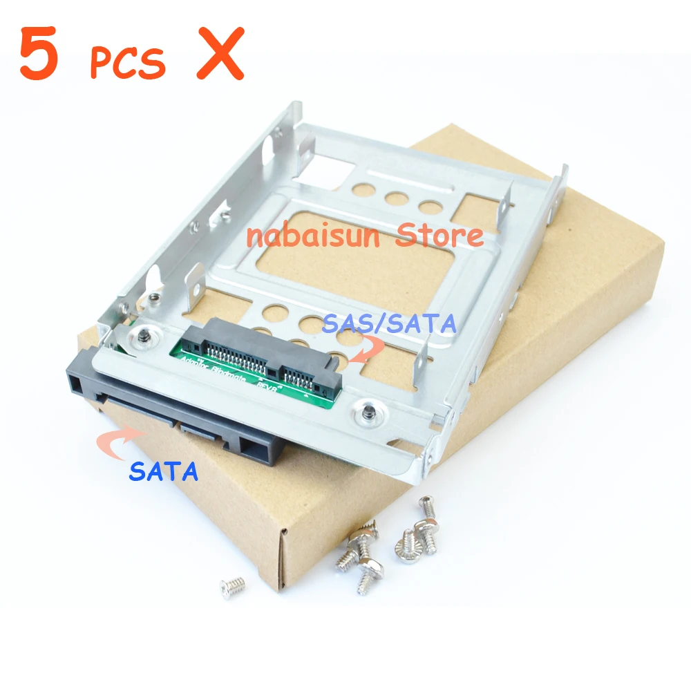 5 шт. 654540-001 аккумулятор большой емкости 2," до 3,5" SATA SSD адаптер для жесткого диска 4/MicroServer Gen8 N54L N40L N36 f238f