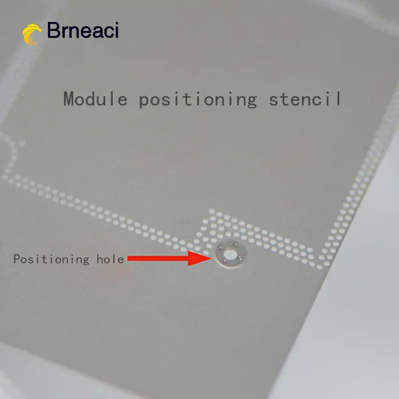 Brneaci for iPhoneX Module Positioning Stencil Square hole under the Microscope BGA tools Инструменты