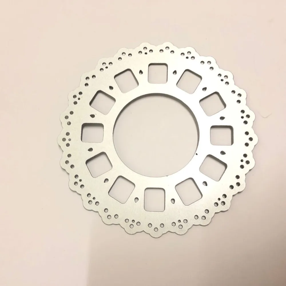 Круглый металлический Трафаретный вырубной штамп Трафареты набор сделай сам для