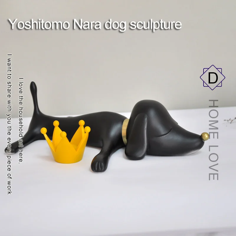 Yoshitomo Nara dog sculpture art Family decoration statue and sculptures Home office interior decoration art wedding gifts