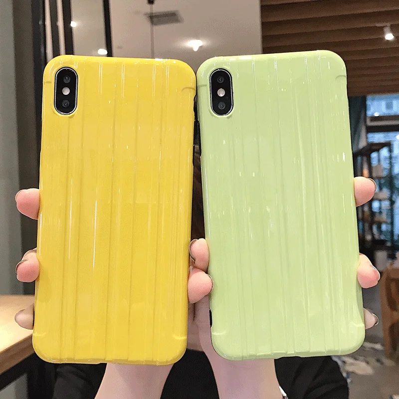 For Huawei P20 30 Lite Solid color drop-proof 7p all-inclusive soft shell Pro simple personality P SMart Plus luggage case |