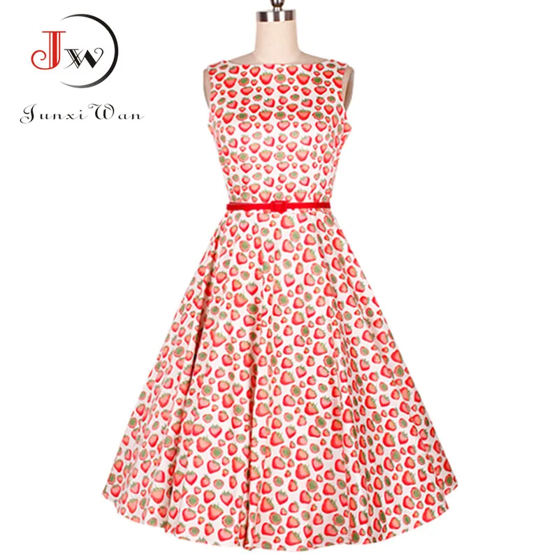 Женское Ретро винтажное платье Одри Хепберн Элегантная туника Vestidos 1950 s 60