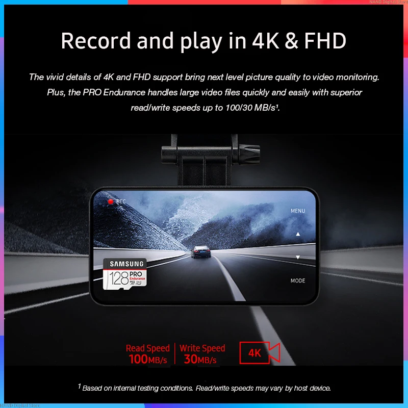 Карта Micro SD SAMSUNG PRO класс 10 карта памяти microSDHC/SDXC 32 ГБ 64 128 скорость чтения до 100
