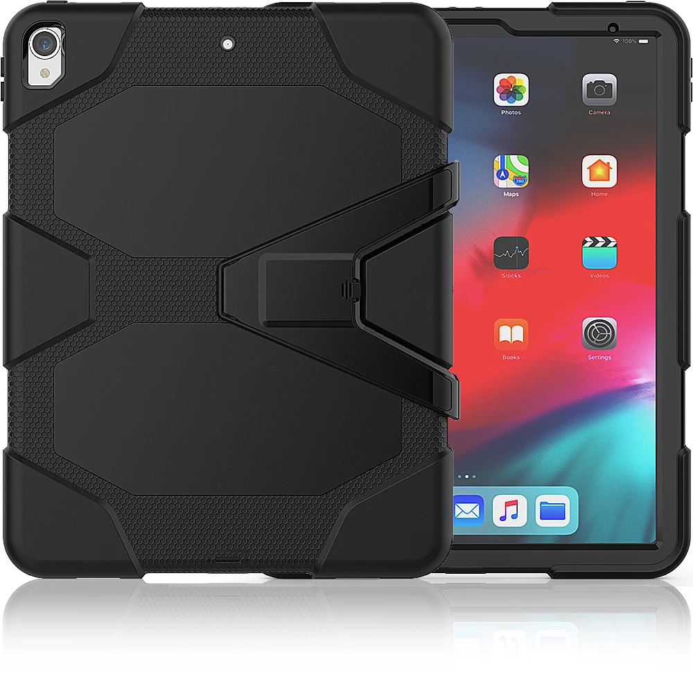 Чехол для ipad pro 12,"() панцири подставки Крышка для Apple ipad pro 12,9 дюймов Heavy Duty PC+ Силиконовый защитный плёнки ручка