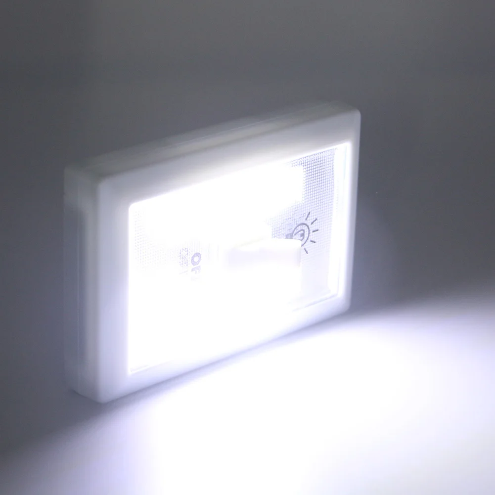Сани COB LED выключатель света Беспроводной беспроводные мини ночь светодиодные