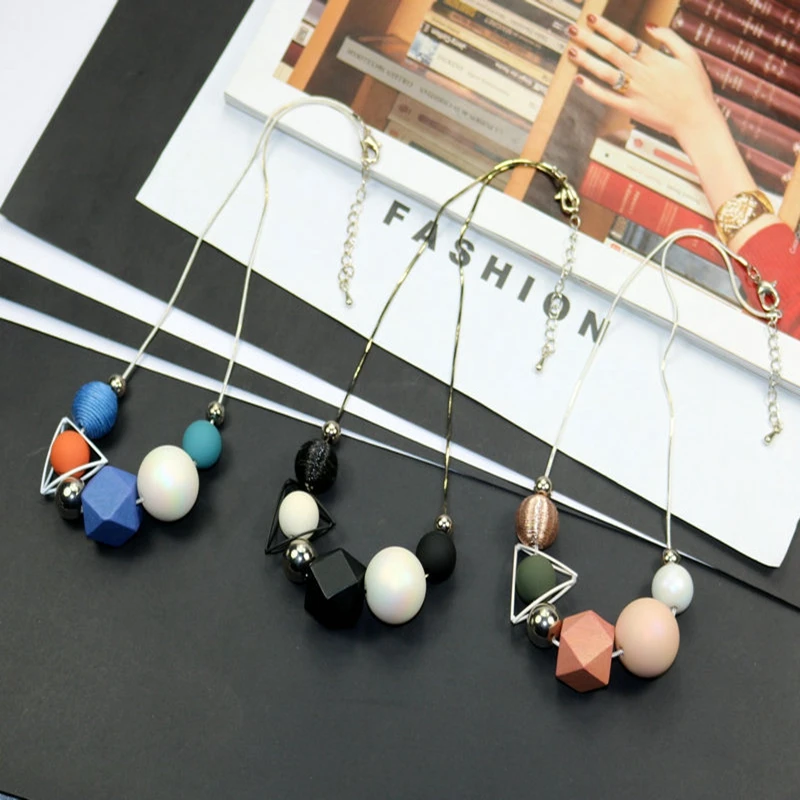 Новинка 2018 корейская мода короткое ожерелье популярного цвета Женская цепочка