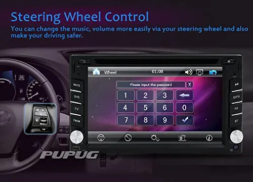 Бесплатный gps 6 2 &quotдвойной DIN Автомобильный мультимедийный DVD CD Видео плеер Bluetooth
