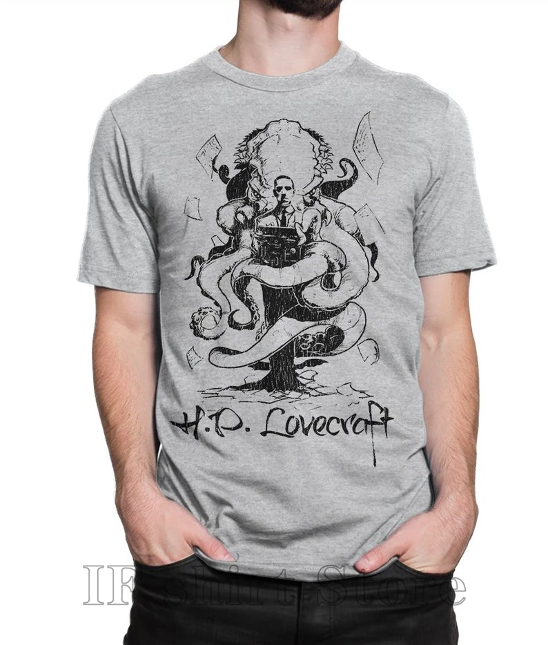 Оригинальная художественная футболка H P Lovecraft для мужчин и женщин все размеры 100%