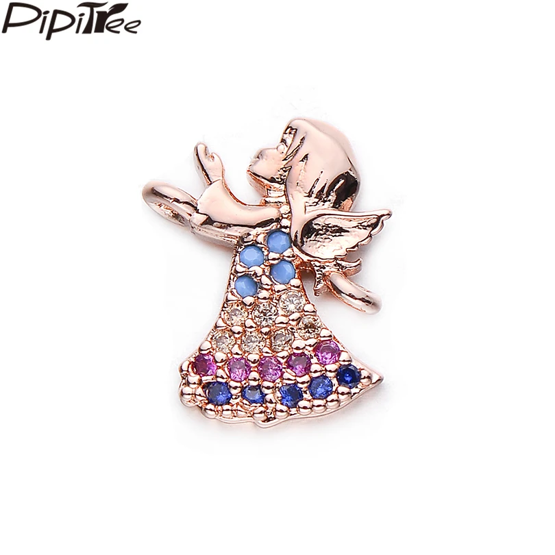 Красивые шармы бусины Pipitree с ангелом для девочек подходят изготовления