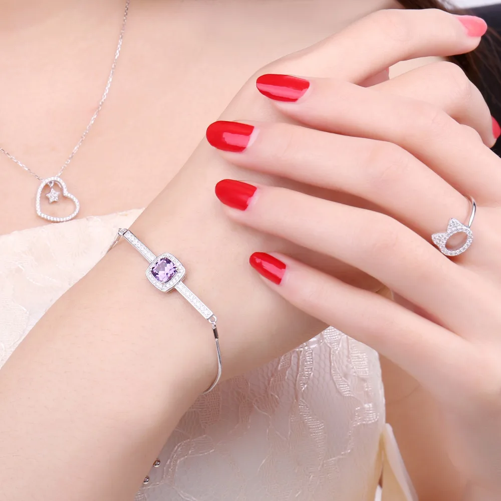 JewelryPalace элегантный 2.43ct создан Александрит сапфир Цирконий Halo Регулируемый
