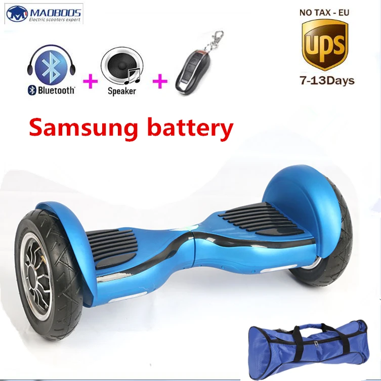 Балансируя 10 дюймов скейтборд Ховерборд bluetooth 4400amh 700 Вт samsung батарея Smart Баланс