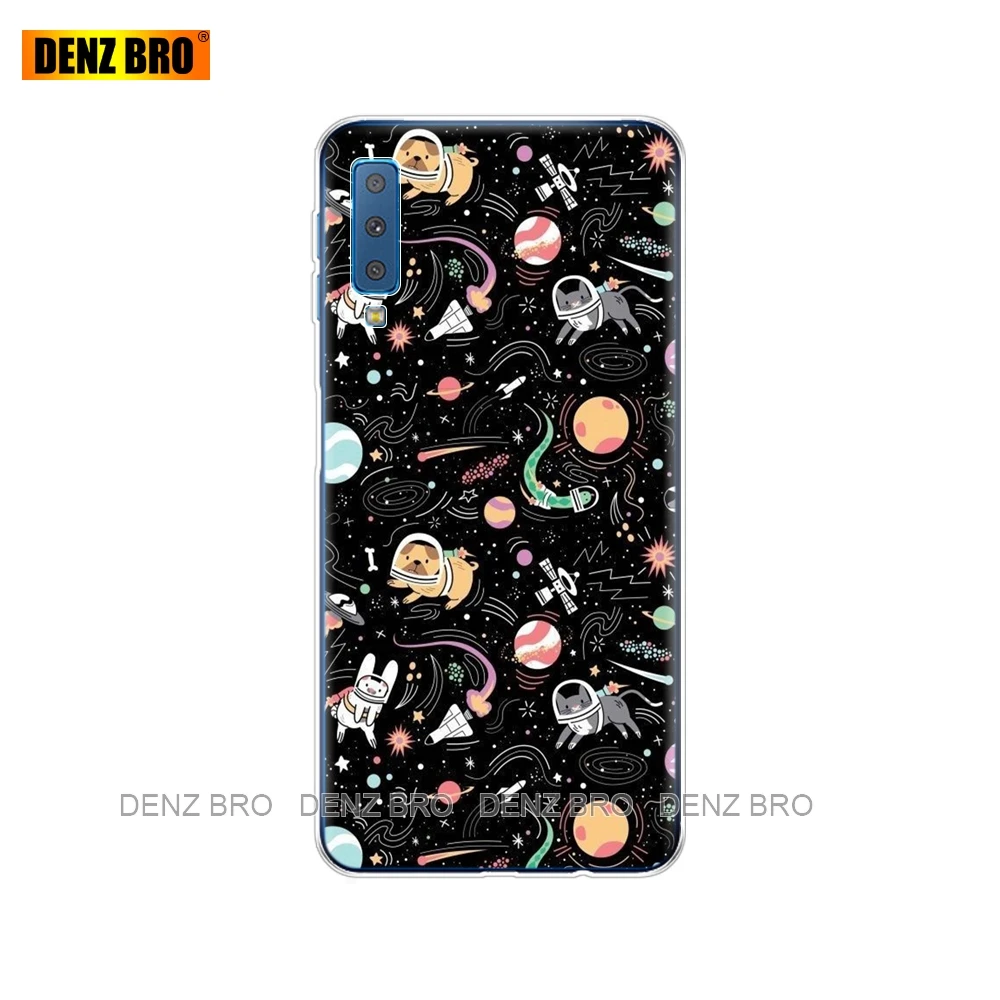 61796 Силиконовый чехол-накладка для samsung Galaxy A7 с красочным принтом для samsung A7 A750 A750F 6,0 дюймов - Цвет: 61796