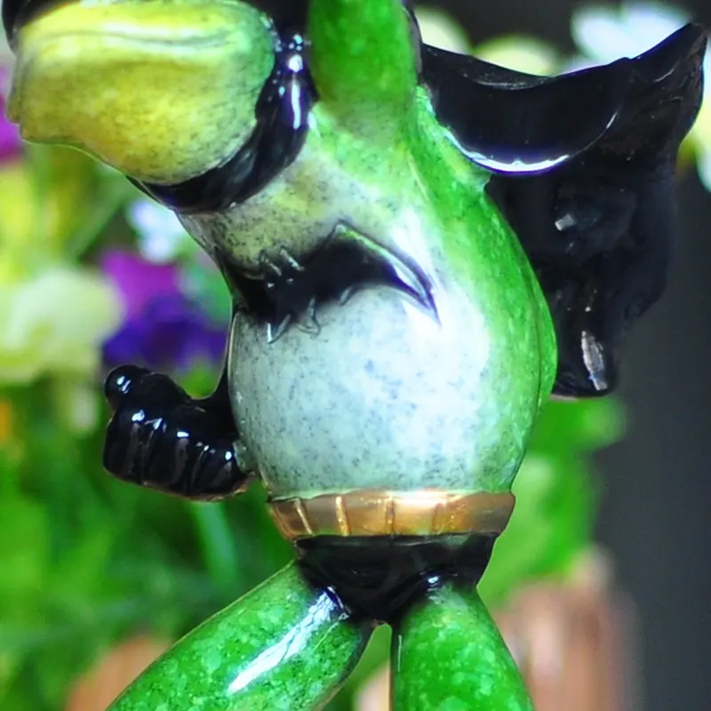 Бэтмен модель рукоделие смола лягушка статуэтки декоративные творческий дети