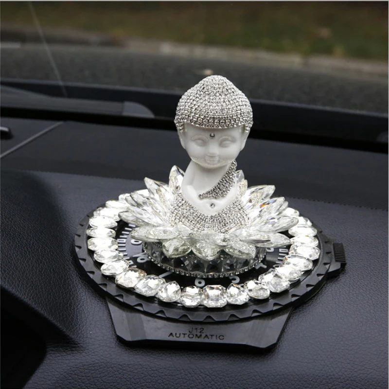 Статуэтка Будды лотоса будды ручной работы украшение для салона автомобиля