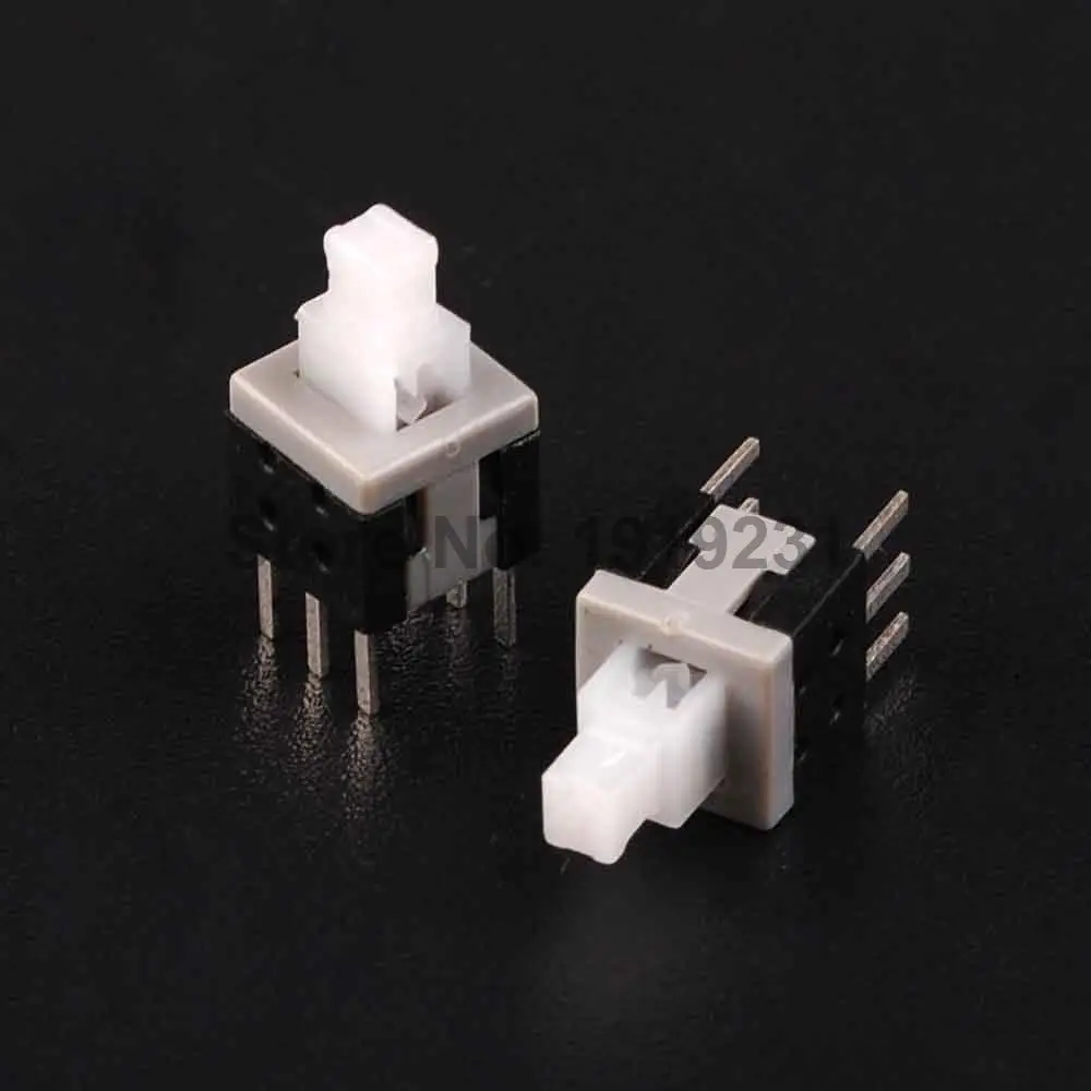 

30PCS Double Row Self-locking Switch 5.8*5.8MM Lock Switch 6P