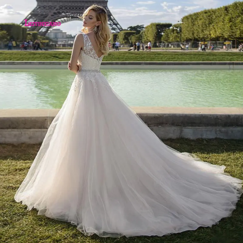 LEIYINXIANG роскошное 2019 свадебное платье Vestido De Noiva Sereia Robe сексуальное ТРАПЕЦИЕВИДНОЕ