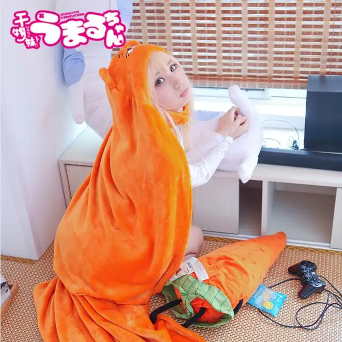 

Himouto Umaru Chan Cloak Anime Umaru-chan Doma Umaru Cosplay Costume Flannels Cloaks Blanket Sleepwear Soft Cape Hoodie