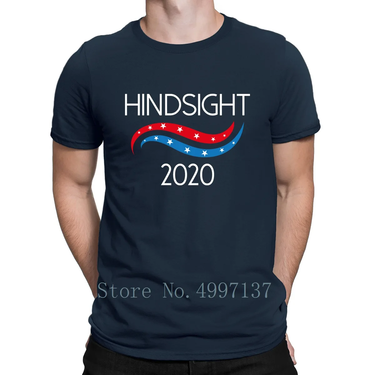 Hindsight 2020 летняя футболка унисекс трикотажная Женская удобная свободная семейная